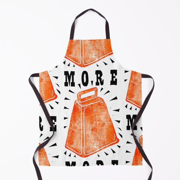 Item preview, Don't Fear More Cowbell - original linocut design and print designed and sold by PixelPalmer.