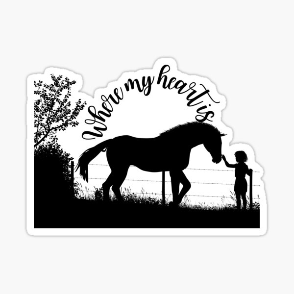 Horse Shirt - My Heart Sticker