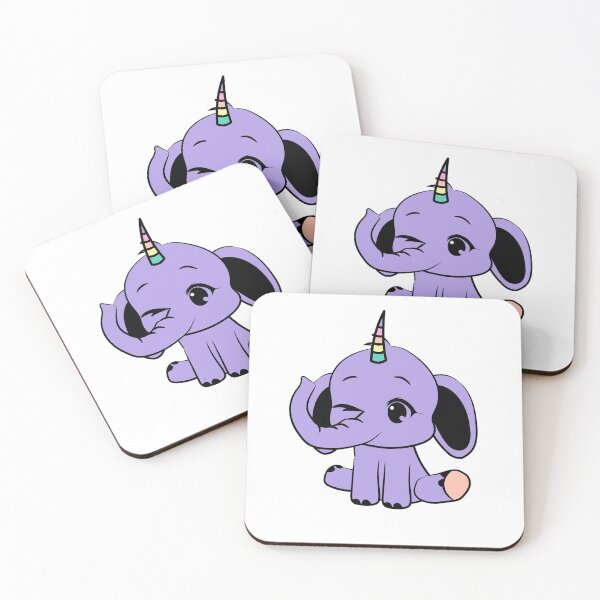 Item preview, Elephanticorn, the combination of an adorable baby elephant and a unicorn designed and sold by NerdySherds.