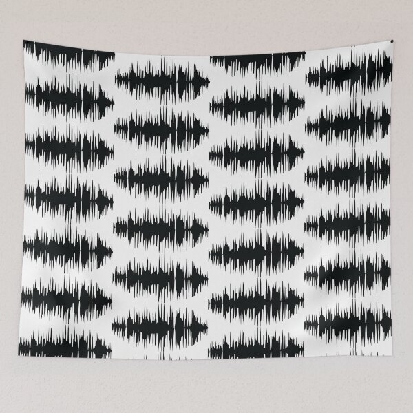Item preview, Black Sound Wave Frequency designed and sold by iTrending.