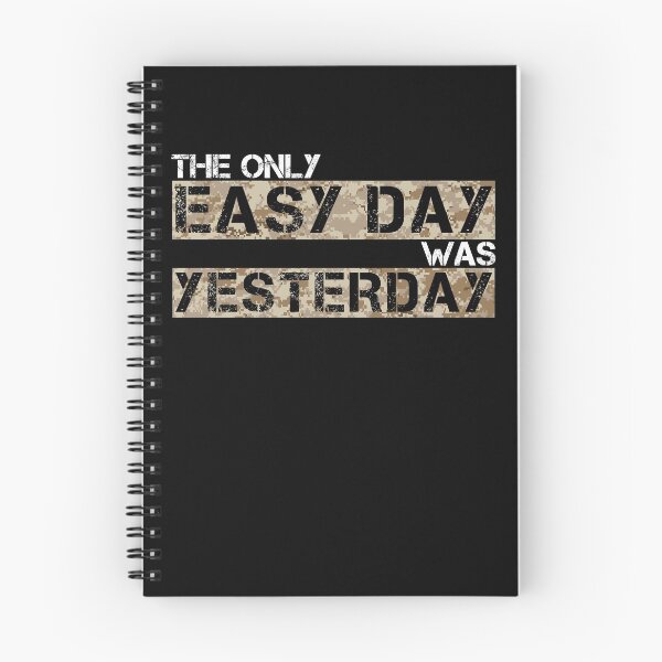 Item preview, The only easy day was yesterday Aor1 camo - motivational designed and sold by Honest-Quotes.
