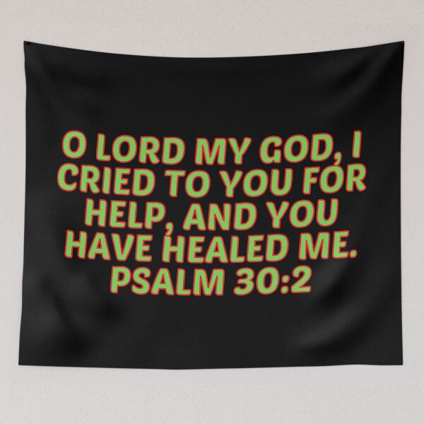 Item preview, Bible Verse Psalm 30:2 designed and sold by Prayingwarrior.
