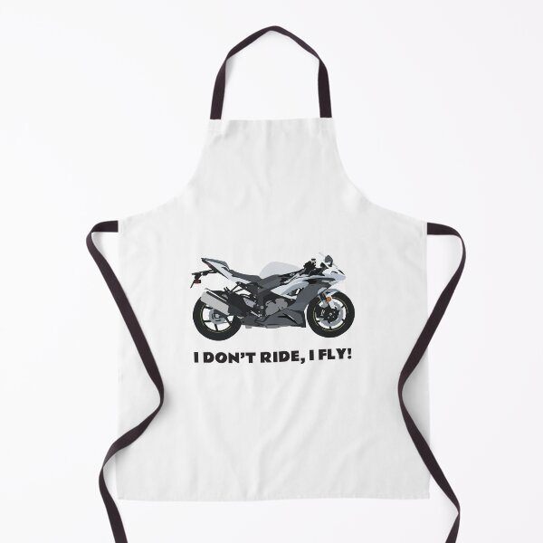 Item preview, I don't ride, I fly! Kawasaki Ninja ZX-6R white designed and sold by WiredDesigns.