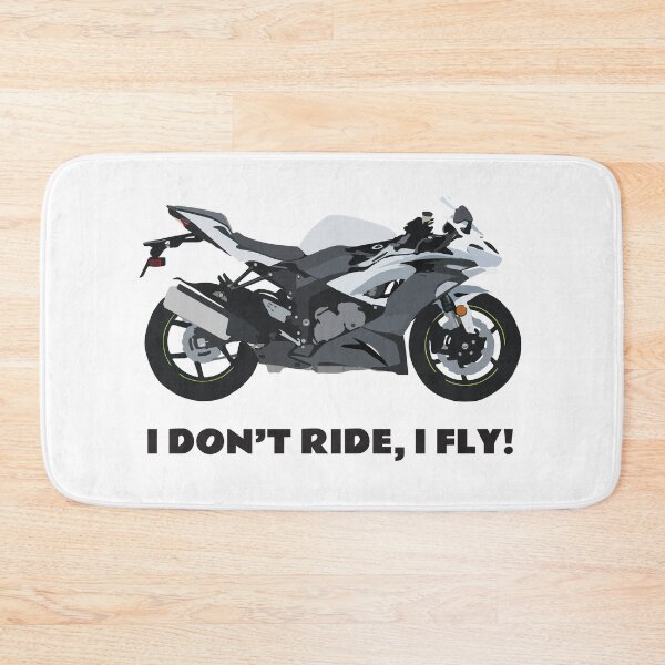 Item preview, I don't ride, I fly! Kawasaki Ninja ZX-6R white designed and sold by WiredDesigns.