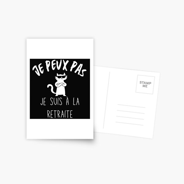 Cartes Postales Sur Le Theme Retraite Redbubble