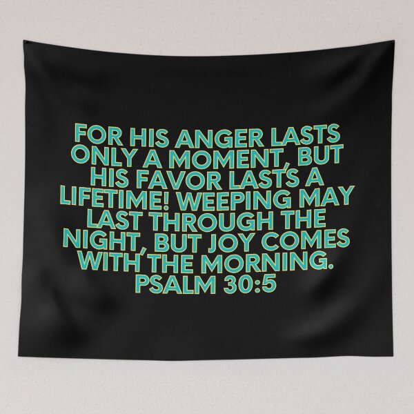 Item preview, Bible Verse Psalm 30:5 designed and sold by Prayingwarrior.