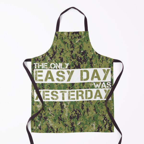 Item preview, The only easy day was yesterday Aor2 camo background - motivational designed and sold by Honest-Quotes.