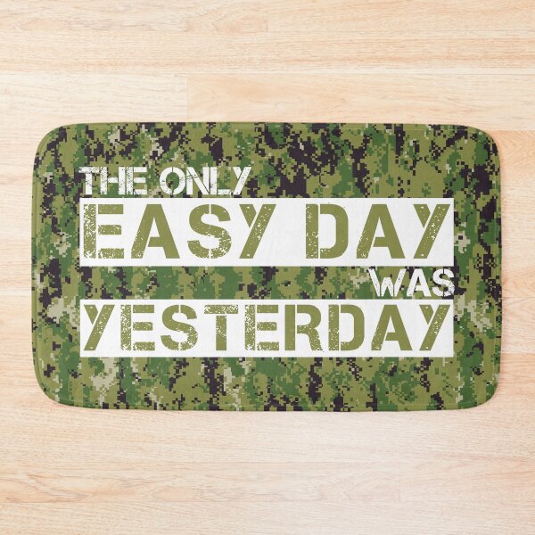 Item preview, The only easy day was yesterday Aor2 camo background - motivational designed and sold by Honest-Quotes.