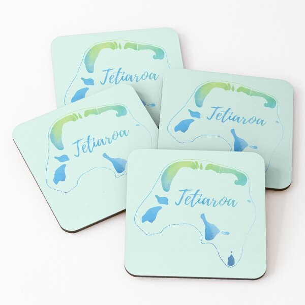 Item preview, Watercolor of Tetiaroa designed and sold by oravaart.