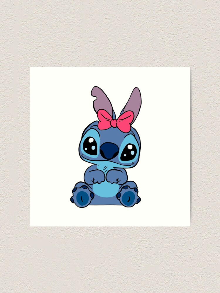Set of 3 Personalised Disney Lilo and Stitch Wall Art Bedroom Print Girl  Gift UK