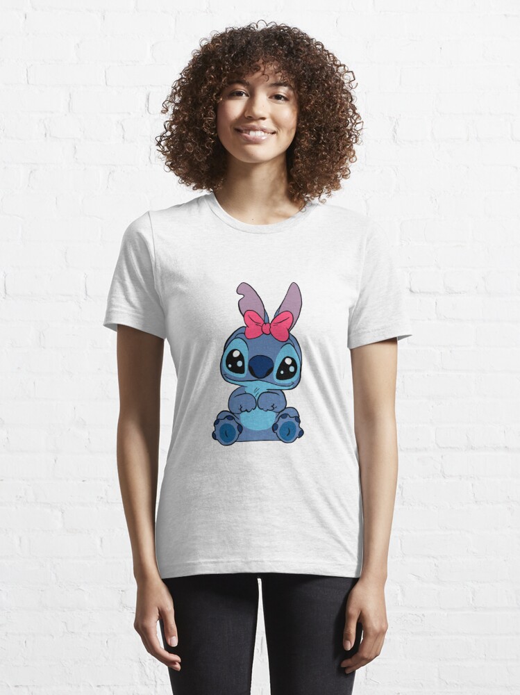 Cute Stitch in bow experiment 2 Kids T-Shirt for Sale by Scenic