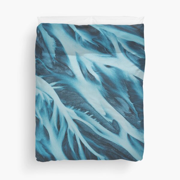 Blue River in New Zealand Duvet Cover
