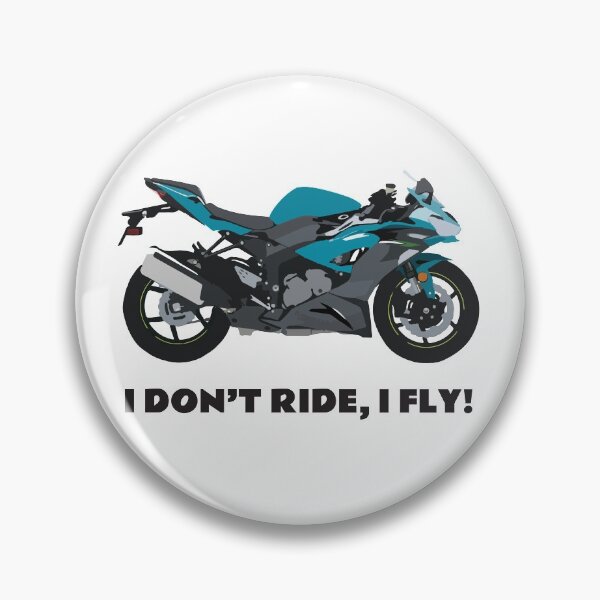 Item preview, ¡Yo no viajo, vuelo! Sombra de noche perlada Kawasaki Ninja ZX-6R designed and sold by WiredDesigns.