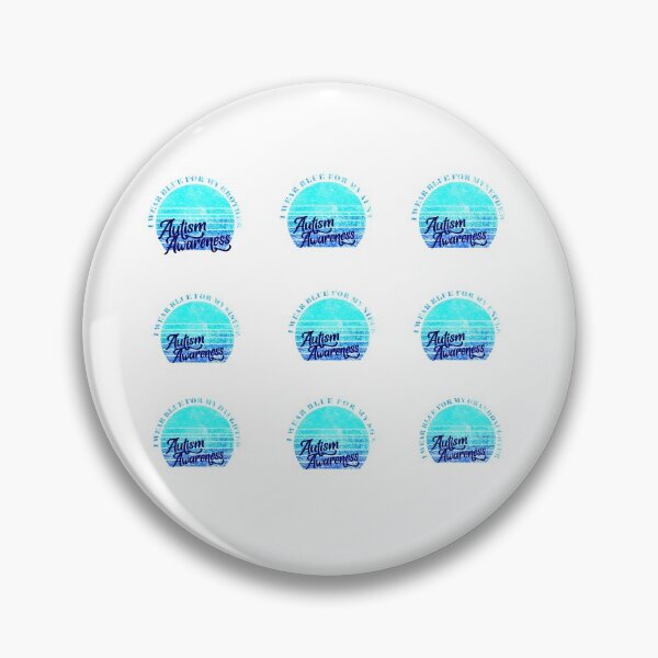 Item preview, Autism Awareness Blue Family Sticker Pack designed and sold by MimsTees.