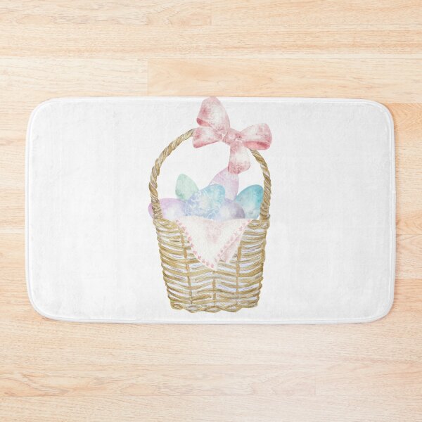 Item preview, Easter Basket with Pastel Eggs designed and sold by paintingbetween.
