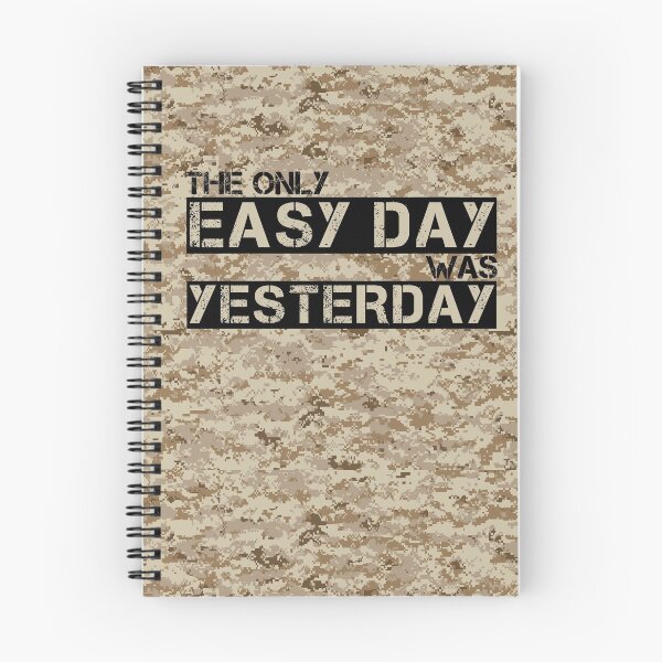 Item preview, The only easy day was yesterday Aor1 camo background - motivational designed and sold by Honest-Quotes.