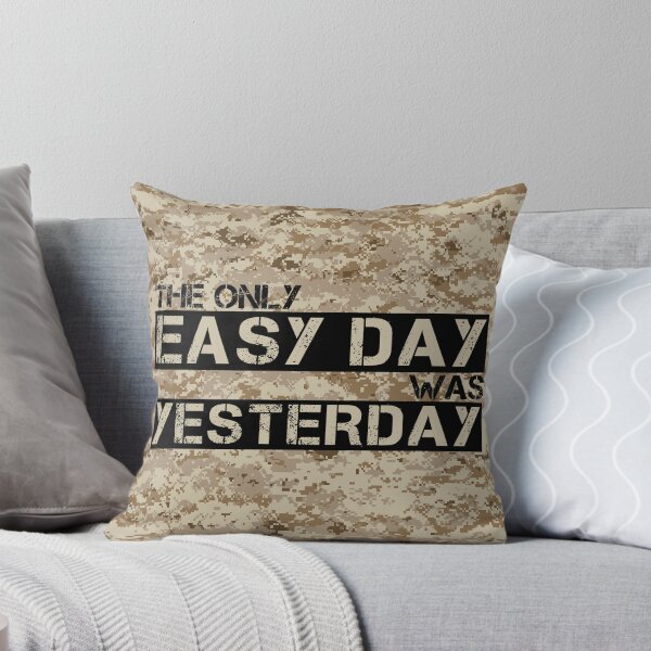 Item preview, The only easy day was yesterday Aor1 camo background - motivational designed and sold by Honest-Quotes.