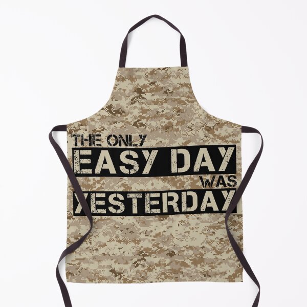 Item preview, The only easy day was yesterday Aor1 camo background - motivational designed and sold by Honest-Quotes.