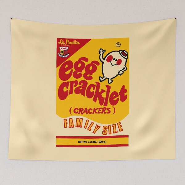 Item preview, EGG CRACKLET CRACKERS PACKAGING designed and sold by ThrowbackAds.