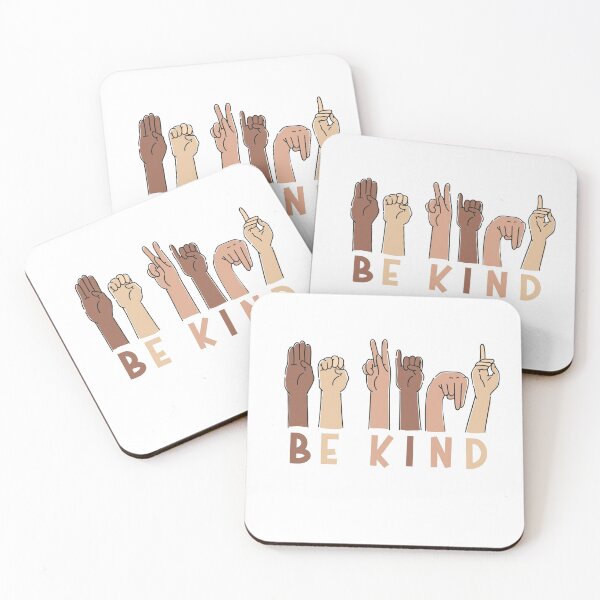 Item preview, Be Kind. Sign language. Black lives matter designed and sold by InkyJack.