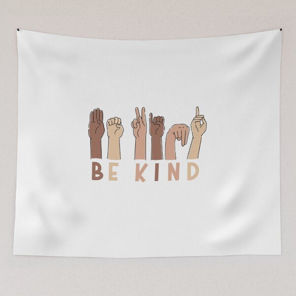 Item preview, Be Kind. Sign language. Black lives matter designed and sold by InkyJack.