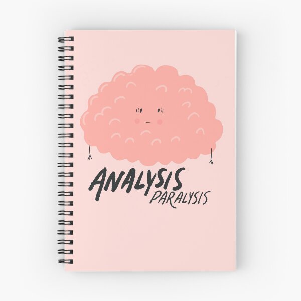 Item preview, Analysis paralysis cute brain designed and sold by Theresa Ahlman.