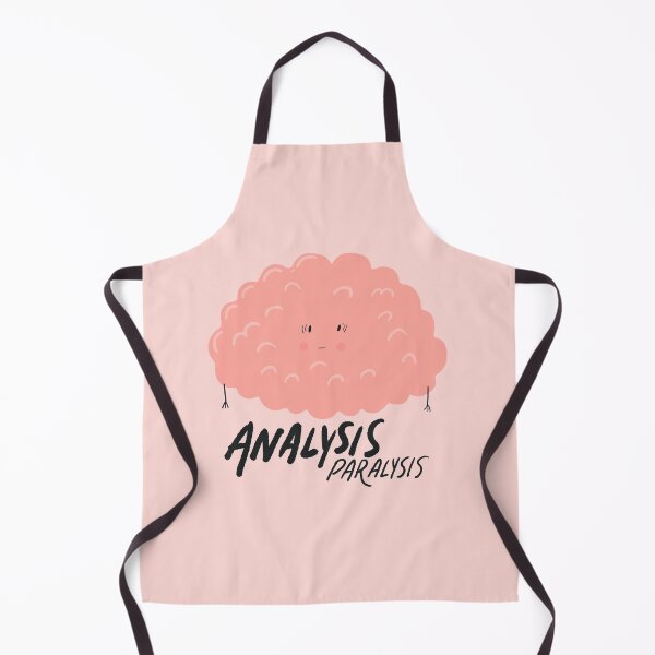Item preview, Analysis paralysis cute brain designed and sold by Theresa Ahlman.