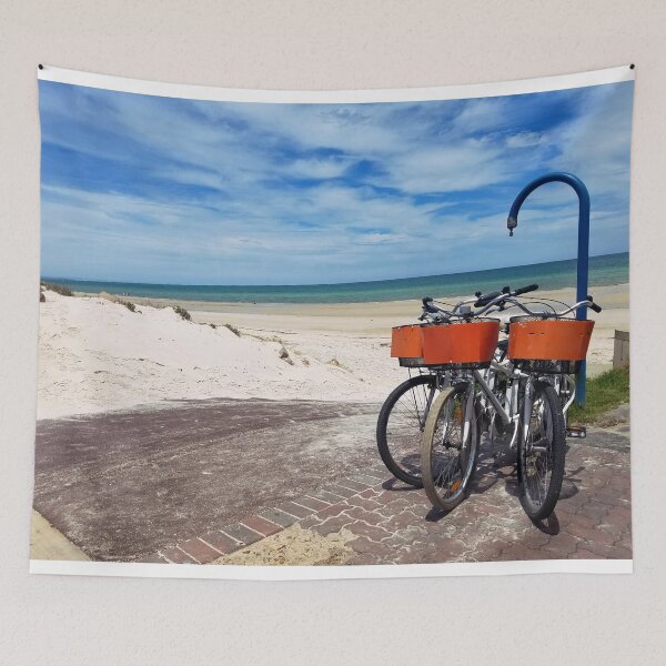 Item preview, Bikes at Henley Beach, South Australia designed and sold by KirstyNadineArt.