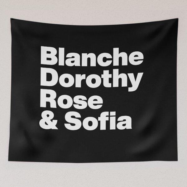 Item preview, Golden Girls - Blanche Dorothy Rose y Sofia - Texto blanco designed and sold by TypeHaus™.