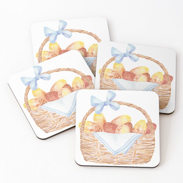 Item preview, Easter Basket with Vintage Style Eggs designed and sold by paintingbetween.