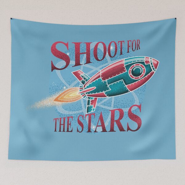 Item preview, Retro rocket, shoot for the stars designed and sold by Boybot.