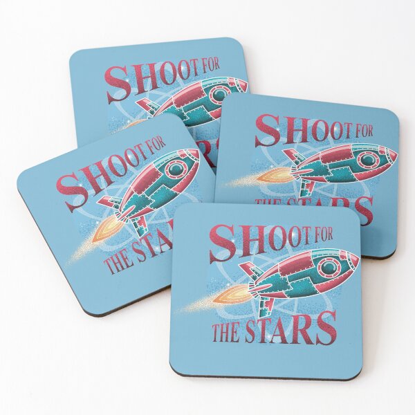 Item preview, Retro rocket, shoot for the stars designed and sold by Boybot.