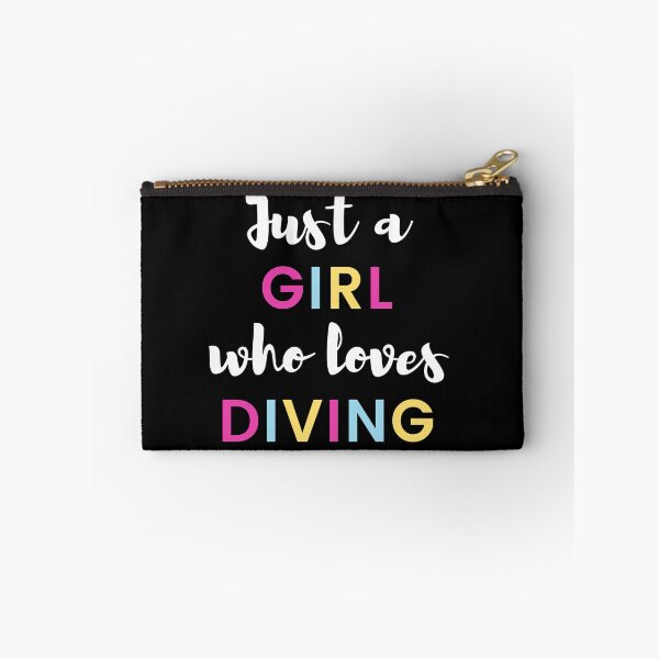 Item preview, Just a girl who loves diving designed and sold by TheGreenGoat.
