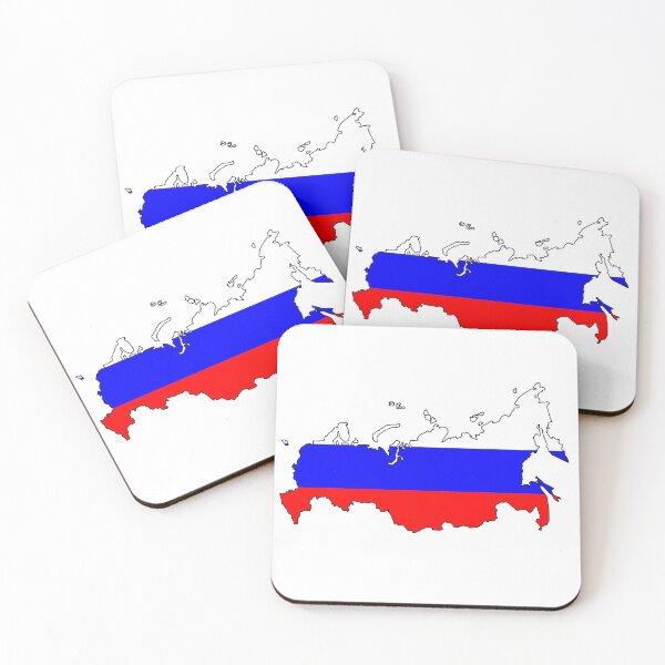Item preview, Russia flag map designed and sold by ctad.