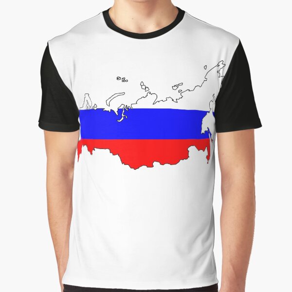 Russia flag map Poster by ctad