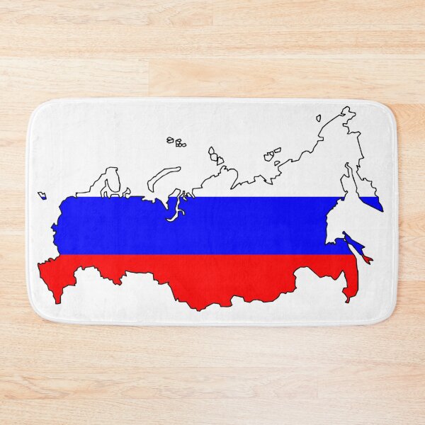 Item preview, Russia flag map designed and sold by ctad.