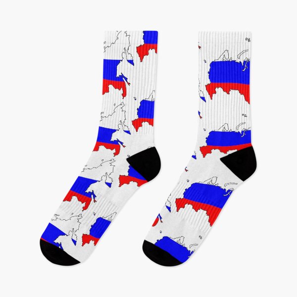 Item preview, Russia flag map designed and sold by ctad.