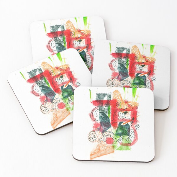 Item preview, Weird Face Collage - Butterflies and Eyes designed and sold by Lucie Jamais.