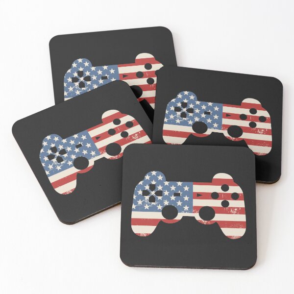 Item preview, Video Game Controller Flag 4th of July designed and sold by abulfaruque.