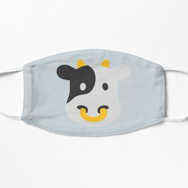 Regalo de cara de vaca feliz para los amantes de las vacas Mascarilla