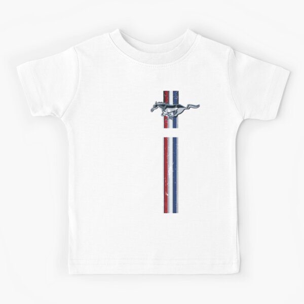 Ford Mustang - T-shirt, sweat à capuche, autocollant, masque Vintage Racing Stripes T-shirt enfant