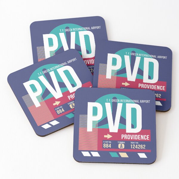 Item preview, Providence, Rhode Island (PVD) Airport Code Baggage Tag designed and sold by SLAG-Creative.