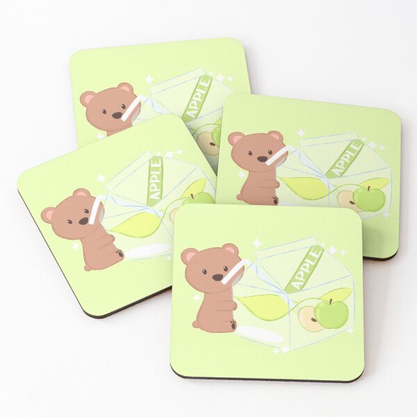 Item preview, Kawaii bear apple juice designed and sold by milyahs-art.