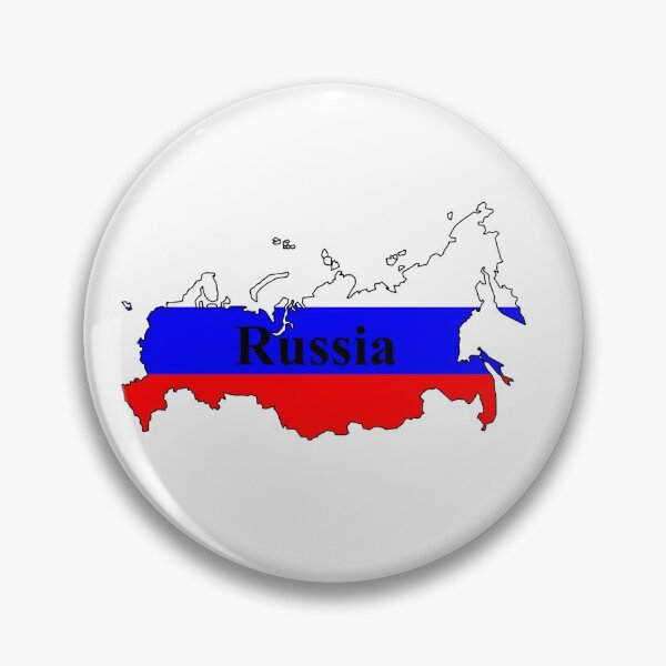 Item preview, Russia Flag Map and Country Name in English designed and sold by ctad.