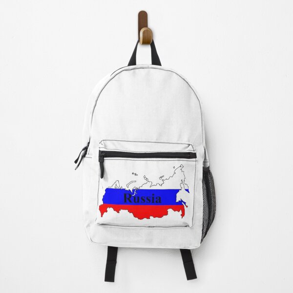 Item preview, Russia Flag Map and Country Name in English designed and sold by ctad.