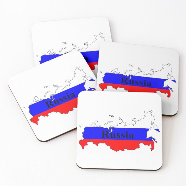 Item preview, Russia Flag Map and Country Name in English designed and sold by ctad.