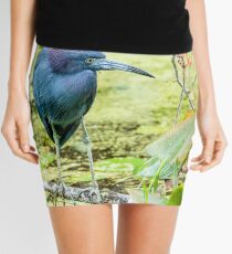 Little Blue Heron at Ollie's Pond Mini Skirt