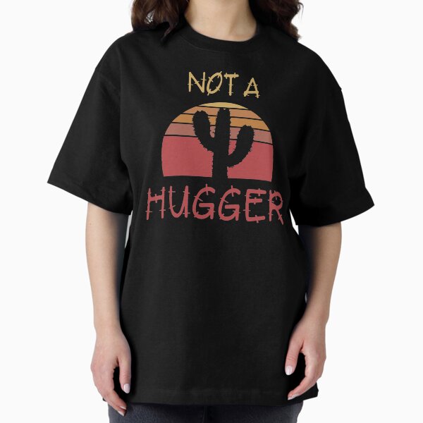Item preview, Not A Hugger Funny Vintage Cactus Sarcastic Retro Saguaro Cactus Sunset designed and sold by familygiftscent.