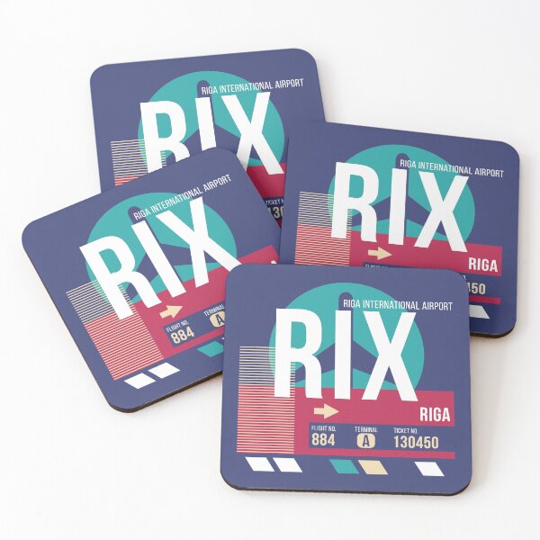 Item preview, Riga, Latvia (RIX) Airport Code Baggage Tag designed and sold by SLAG-Creative.