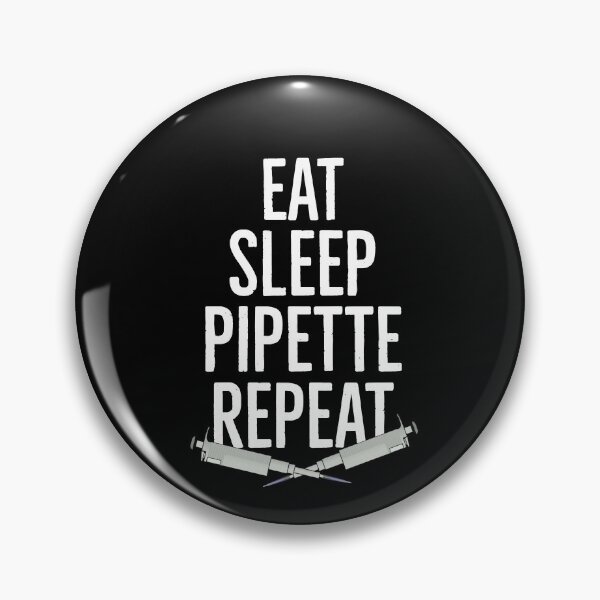 Item preview, Vintage Biologist Lab Eat Sleep Pipette Biologist designed and sold by AwesomeWorld1.